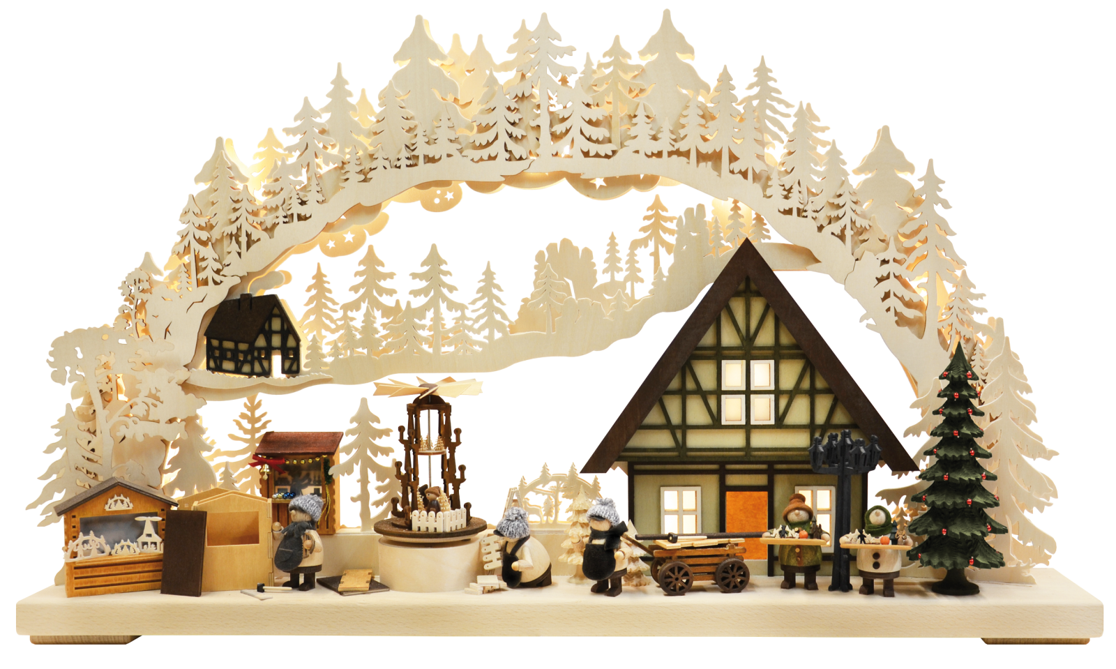 3D-Schwibbogen gr., Weihnachtsmarktbau 3D-Schwibbogen gr., Weihnachtsmarktbau