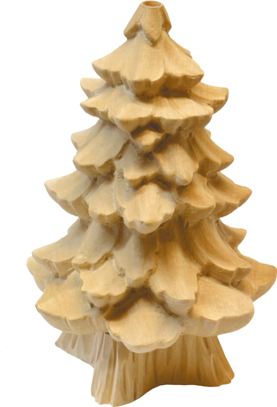 Räuchertanne aus Massivholz, gr., natur