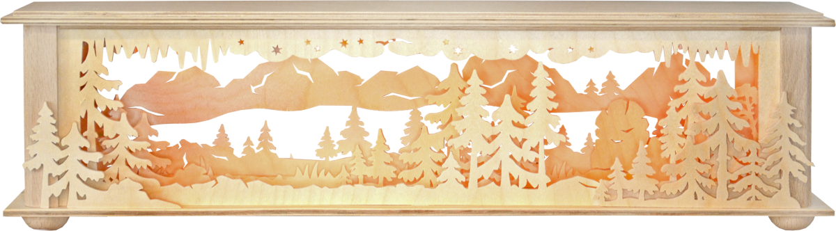 Raumleuchte kl., Wald und Eiszapfen