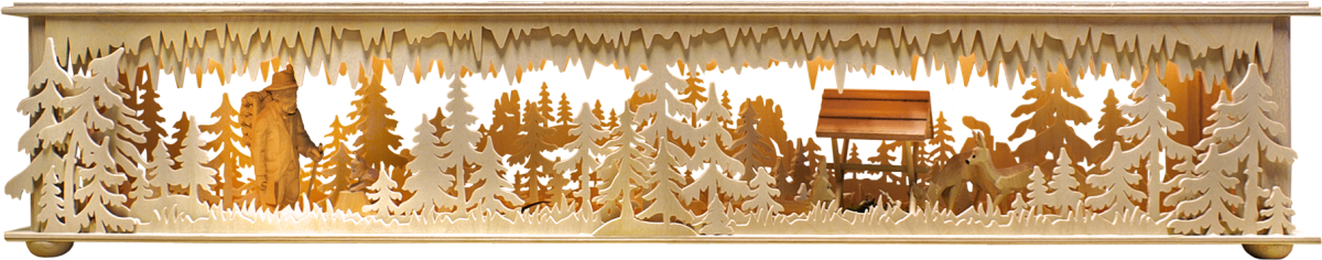 Raumleuchte gr., Futterkrippe, Wald