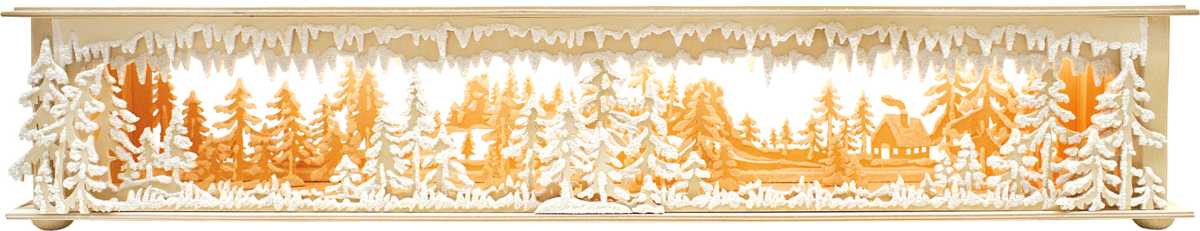 Raumleuchte gr., Wald, Sandsteingebirge, Raureif