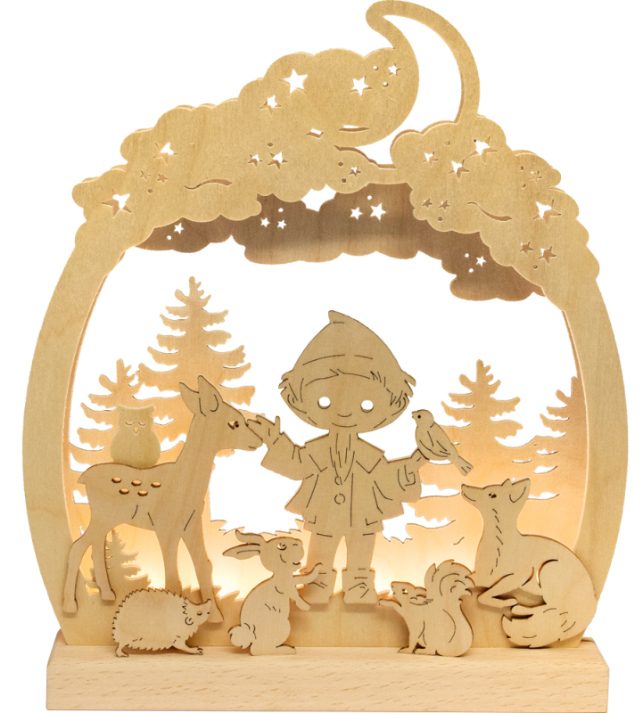 Romantikleuchte, LED, Unser Sandmännchen im Wald