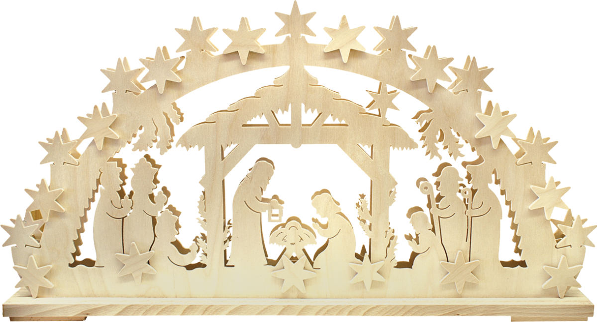Schwibbogen gr., Geburt Christi