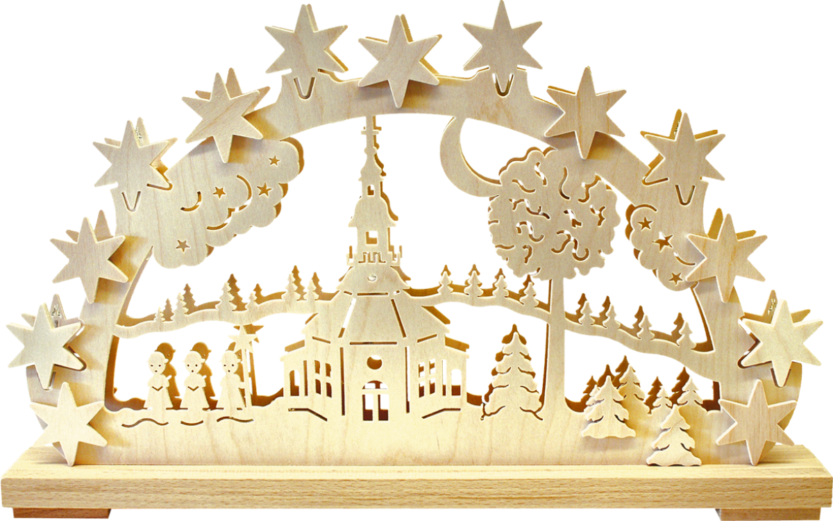 Schwibbogen kl., Seiffner Kirche