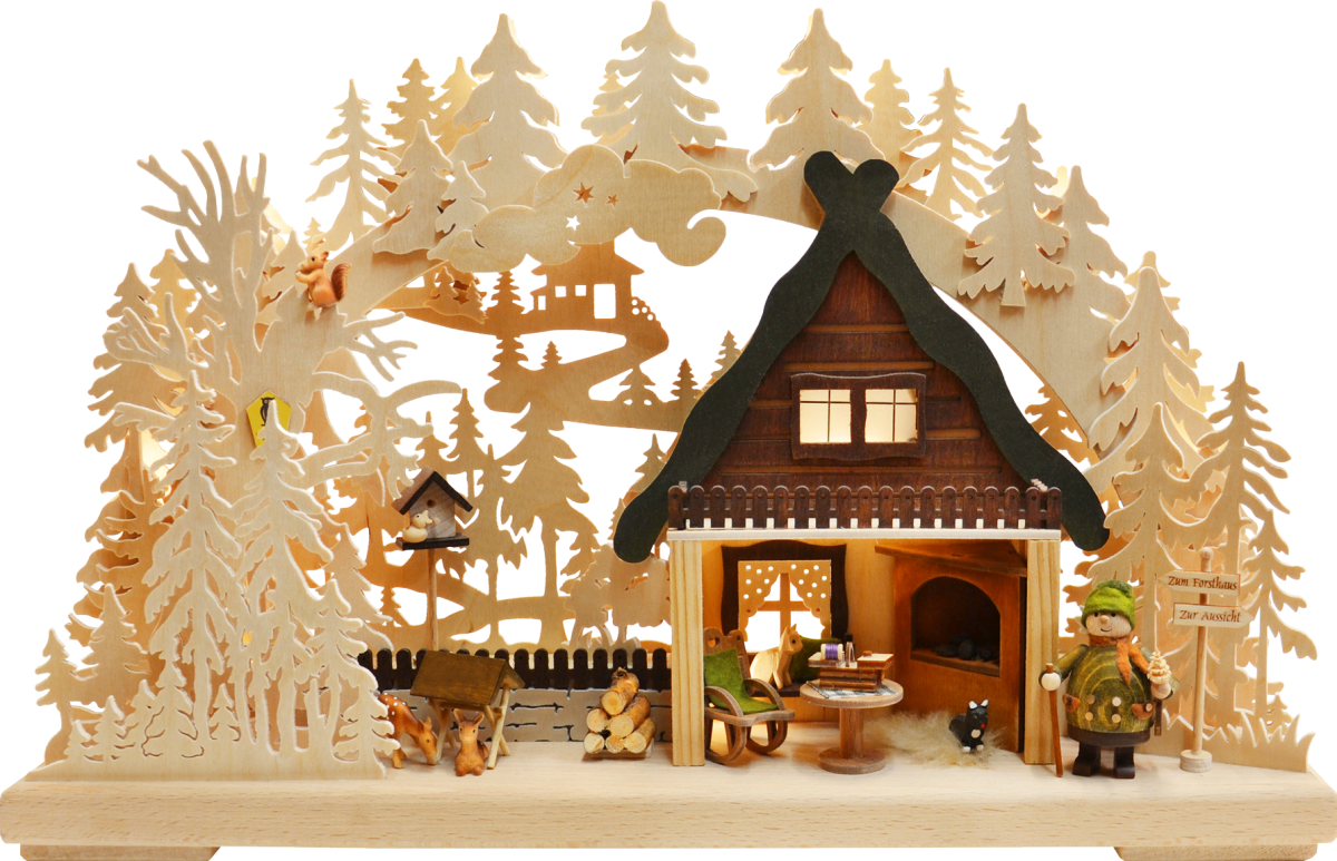 3D-Schwibbogen kl., Zum Forsthaus