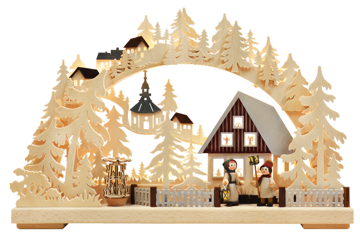 3D-Schwibbogen kl., Laternenschein