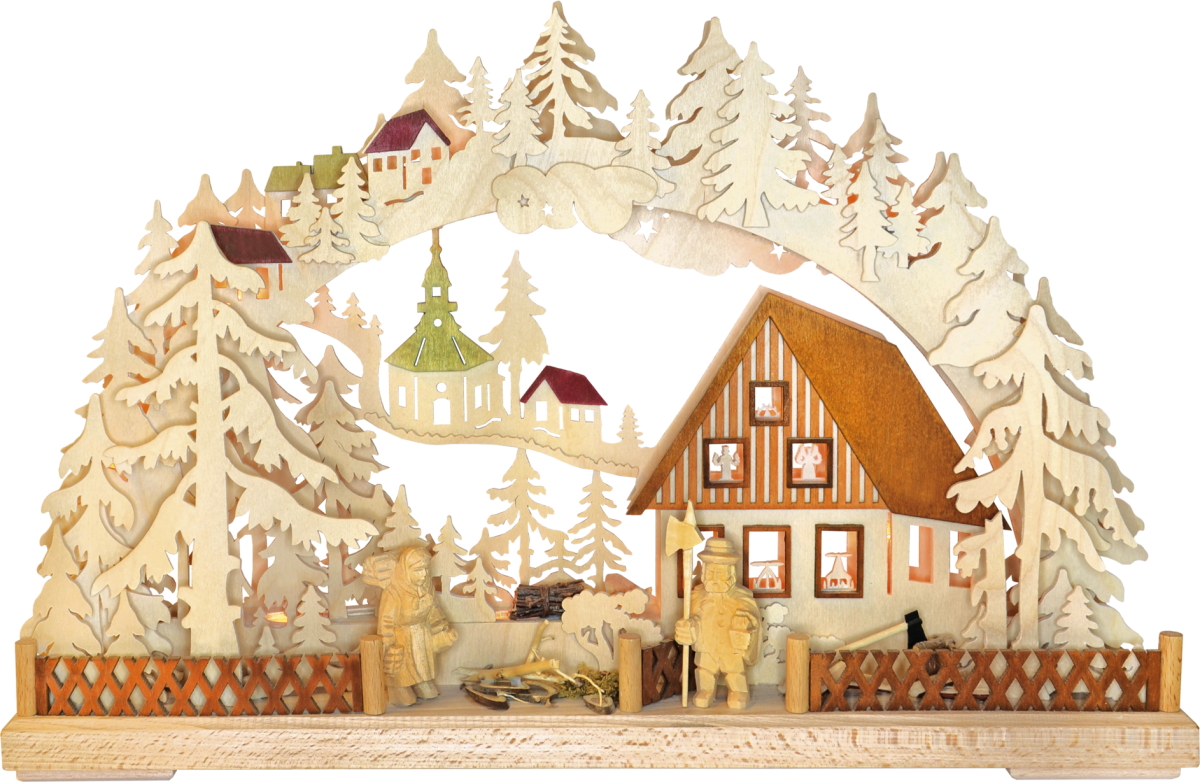 3D-Schwibbogen kl., Dämmerstunde