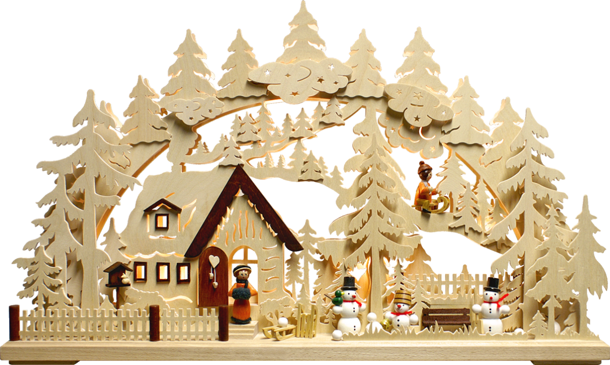 3D-Schwibbogen gr., Winterlandschaft