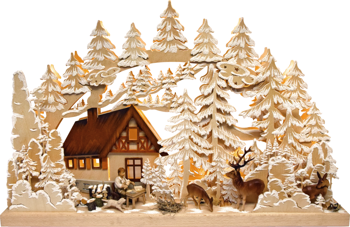 3D-Schwibbogen gr., Berghütte