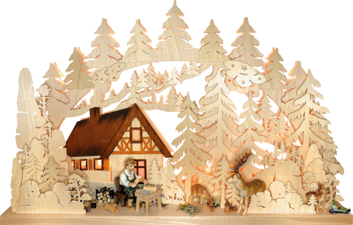 3D-Schwibbogen gr., Berghütte