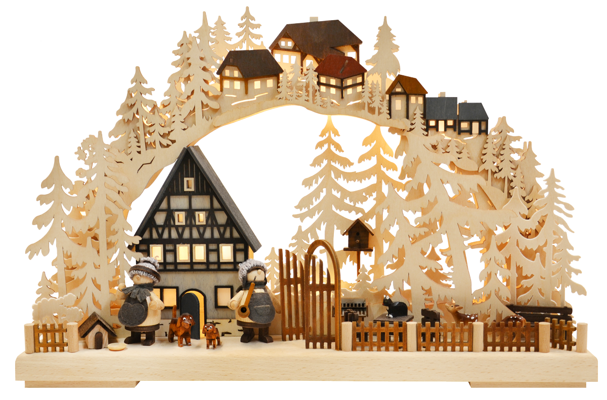 3D-Schwibbogen kl., Fachwerkträume