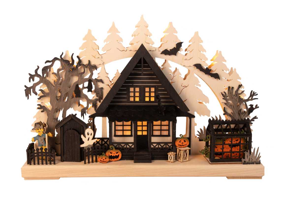 Schwibbogen kl. Halloween Spukhaus