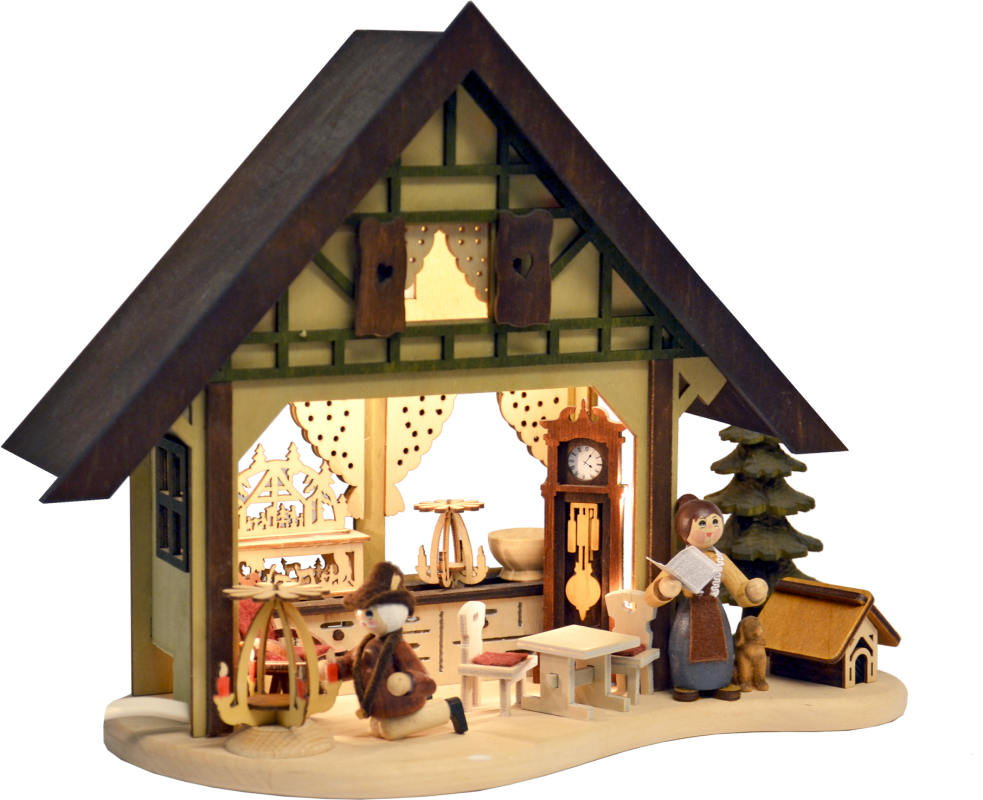 Fachwerkhaus LED, Weihnachtsstube
