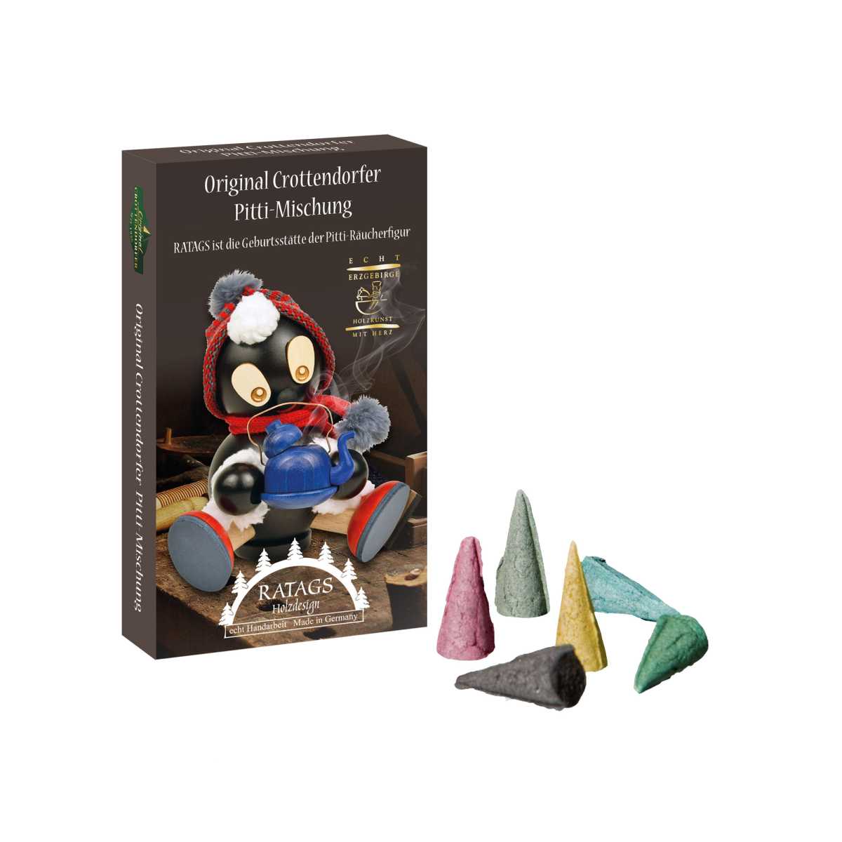Räucherkerzen Pitti-Mischung, Bunte Mischung