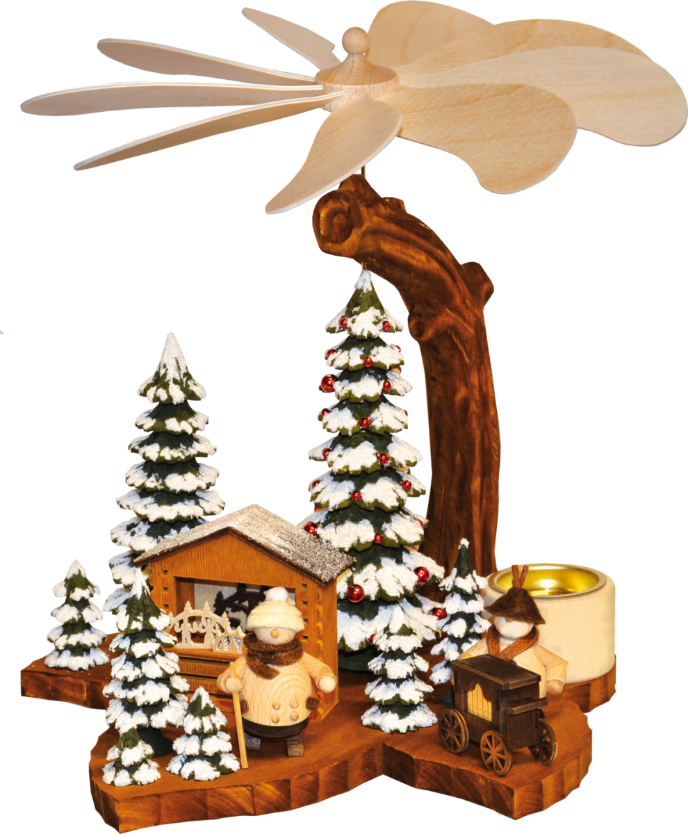Blattpyramide, Mollis im Winterwald