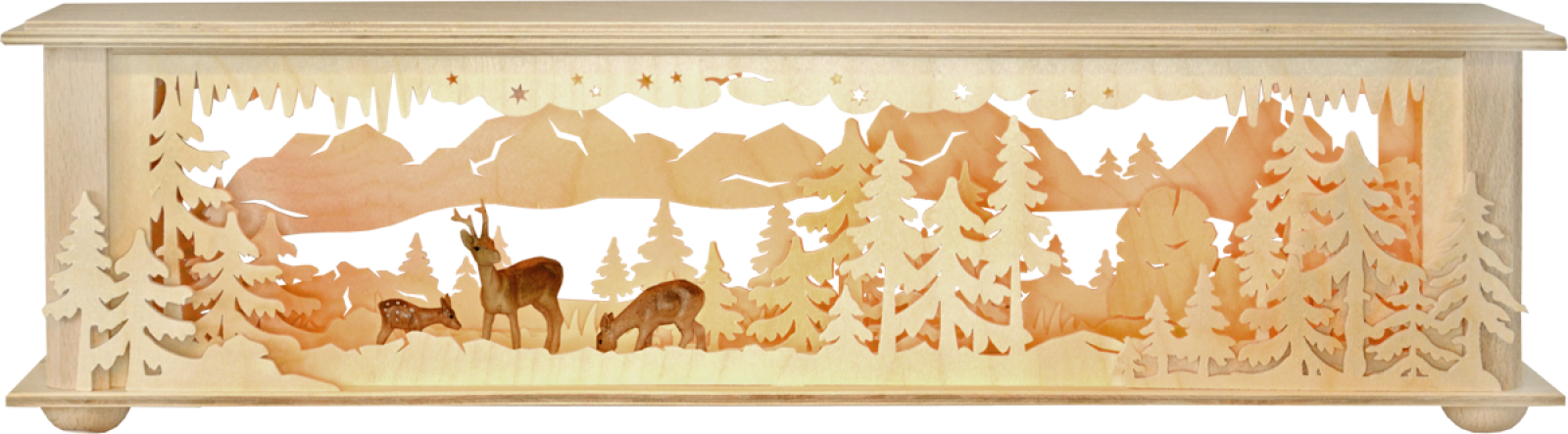Raumleuchte kl., Wald mit Rehen