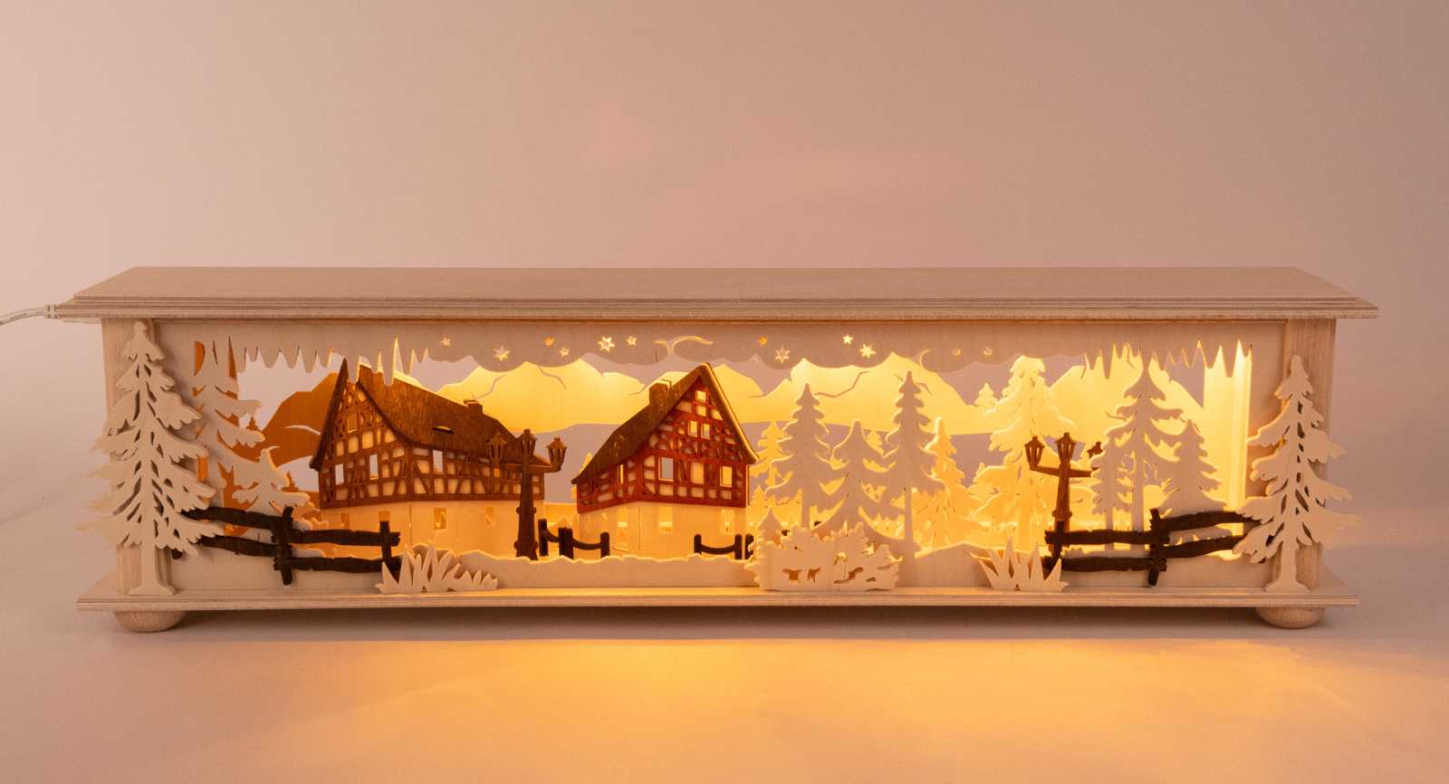 Raumleuchte klein, Fachwerkhäuser