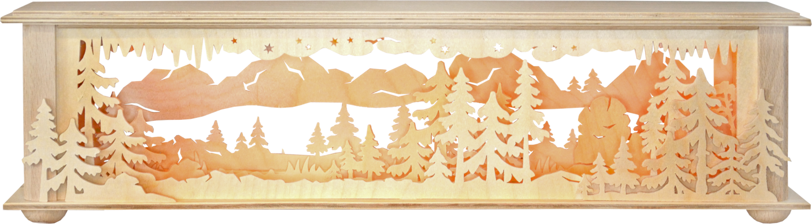 Raumleuchte kl., Wald und Eiszapfen