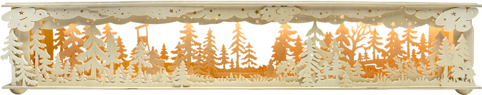 Raumleuchte gr., Wald, Hochsitz