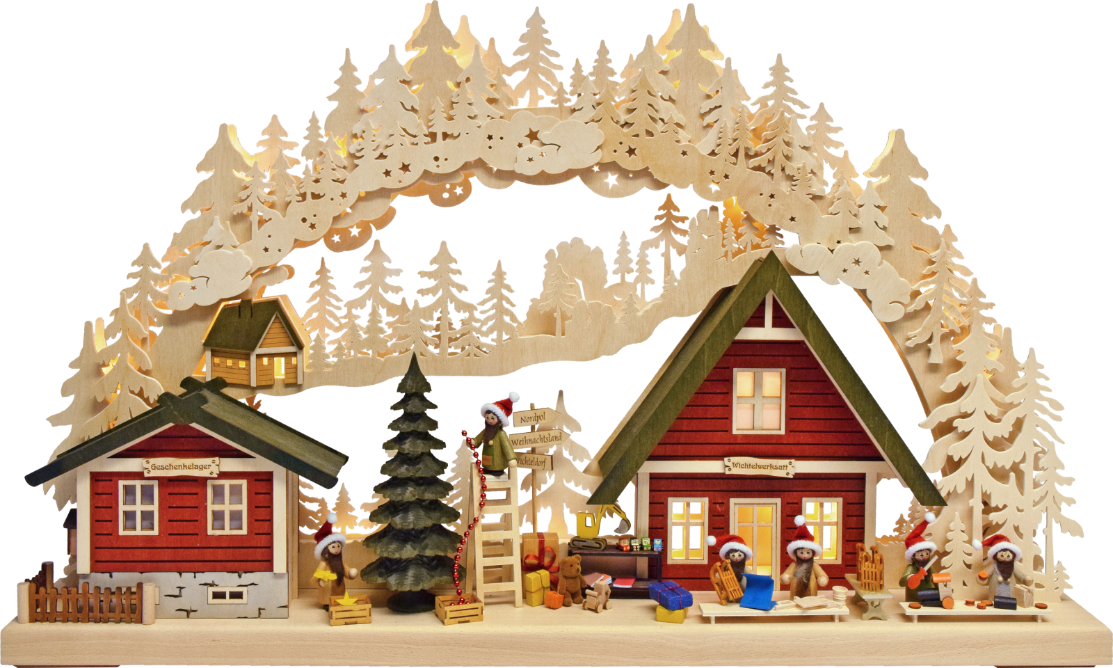3D-Schwibbogen gr. Weihnachtswerkstatt