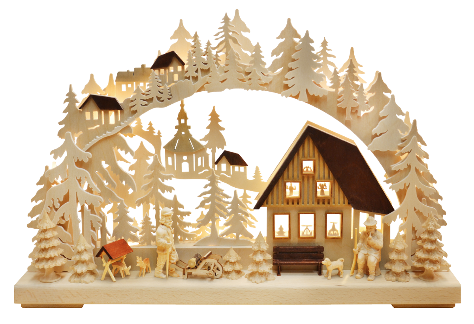 3D-Schwibbogen kl., Feierabendstimmung