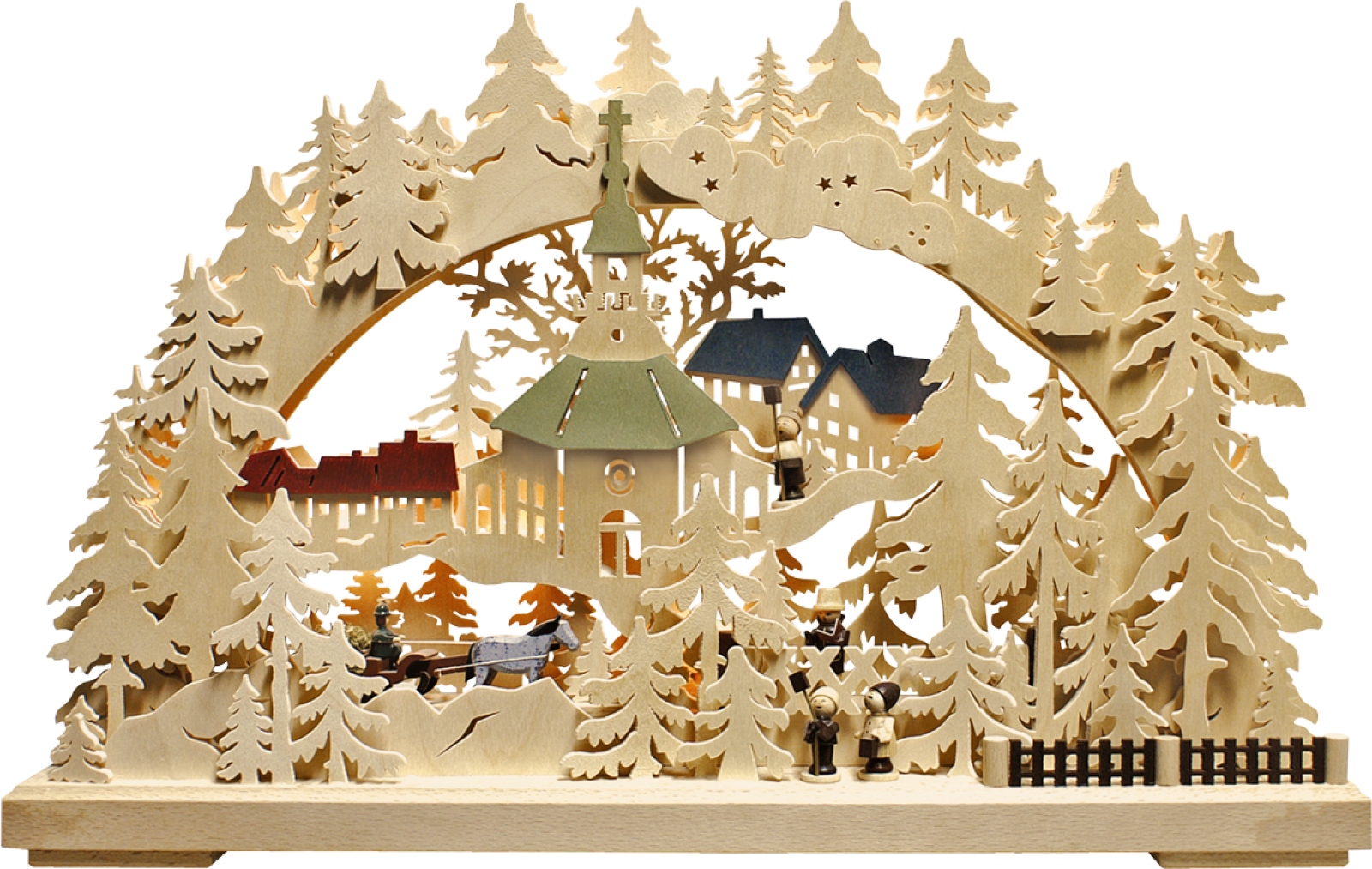 3D-Schwibbogen kl., Erzgebirgsweihnacht