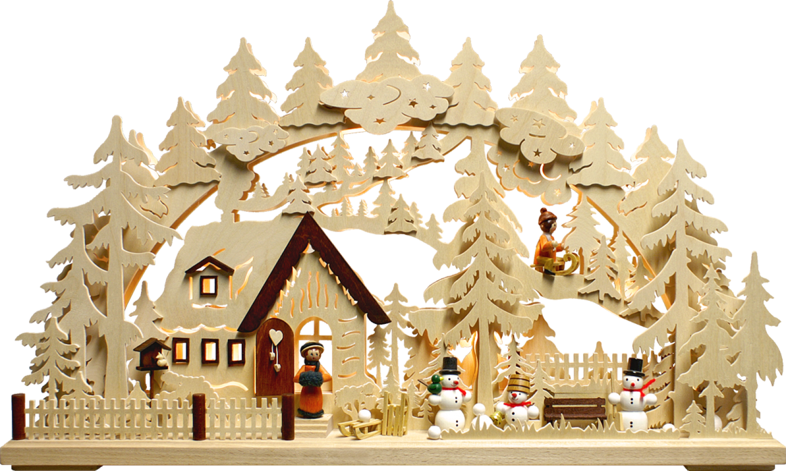 3D-Schwibbogen gr., Winterlandschaft