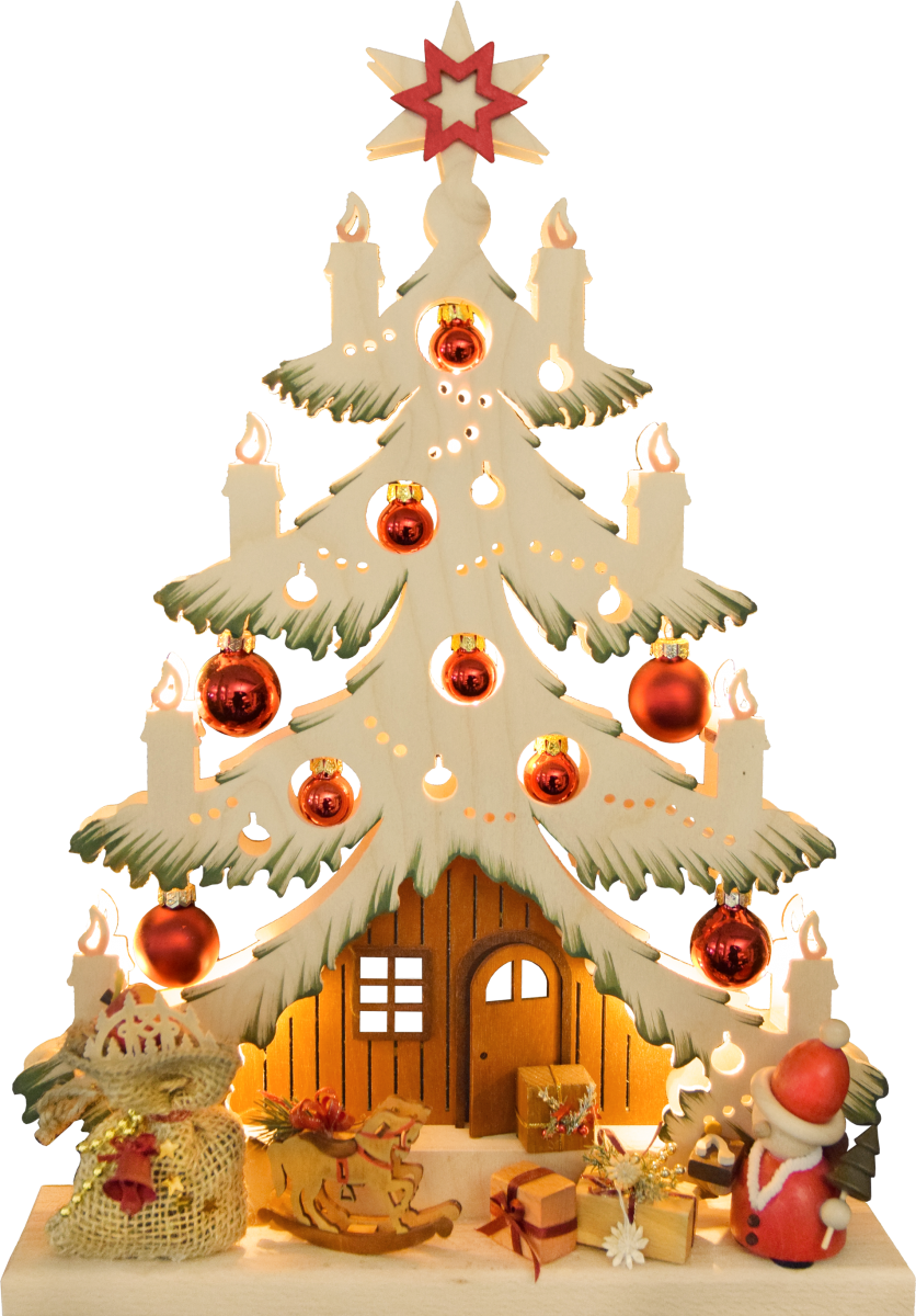 Tanne kl., Weihnachtsmann , grün schattiert
