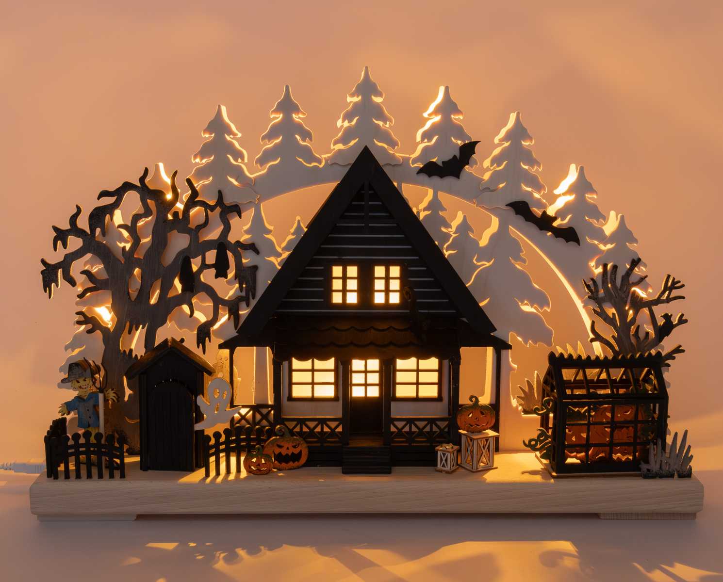 Schwibbogen kl. Halloween Spukhaus