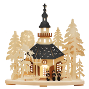 Schwibbogen kl., Kirchgang in Seiffen