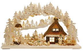 3D-Schwibbogen gr., Schneemannparadies