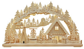 3D-Schwibbogen gr., Erzgebirgisches Kunsthandwerk