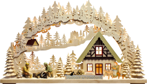 3D-Schwibbogen gr., Holzfäller