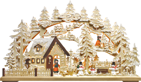 3D-Schwibbogen gr., Winterlandschaft, Raureif