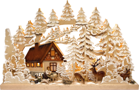 3D-Schwibbogen gr., Berghütte