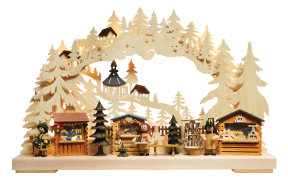 3D-Schwibbogen kl., Seiffener Weihnachtsmarkt