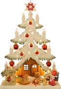 Tanne kl., Weihnachtsmann , grün schattiert