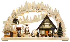 3D-Schwibbogen gr., Weihnachtsmarktbau
