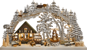 3D-Schwibbogen gr., Kunsthandwerk aus dem Erzgebirge