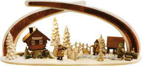 Massivholzbogen,  Am Bach