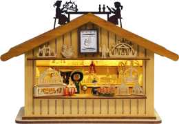 3D-Lichterhaus, Weihnachtsmarktstand