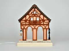 Fachwerkhaus rosa für Sammlerfiguren